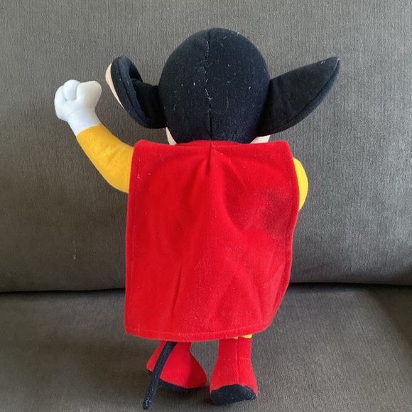 Vintage Terrytoons Viacom 14" Mighty Mouse Stuffed Plush - 1997 - Picture 2 of 7